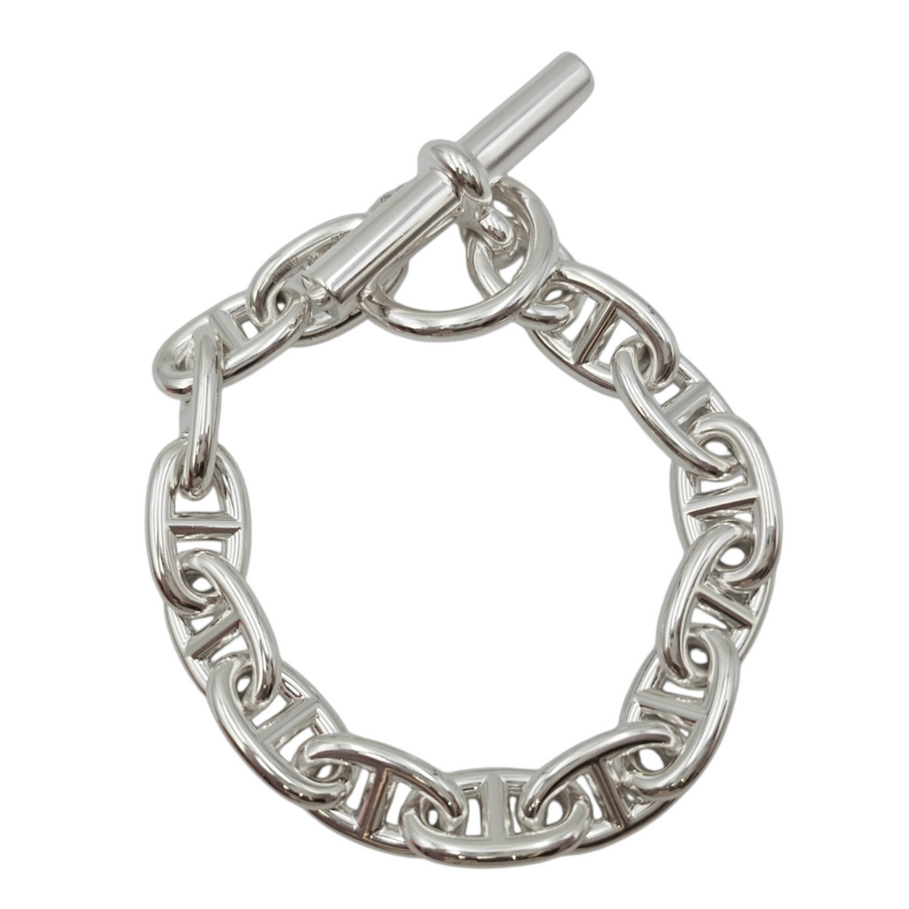 Hermès Chaine d'ancre, Medium Model 14 Bracelet Silver hardware