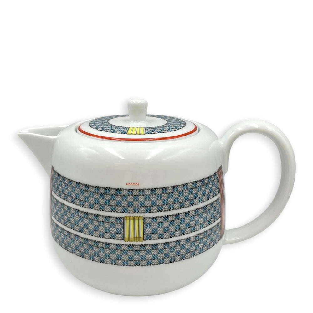 Hermès Tressage Equestres Teapot Multi-colour Porcelaine